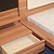 Aussteller! Doppelbett mit eingebautem Licht und Nachttischen