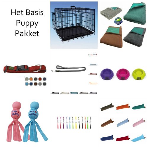 PJH Het Basis Puppy Pakket met 91x57x64 cm Bench PJH Het Basis Puppy Pakket met 91x57x64 cm Bench