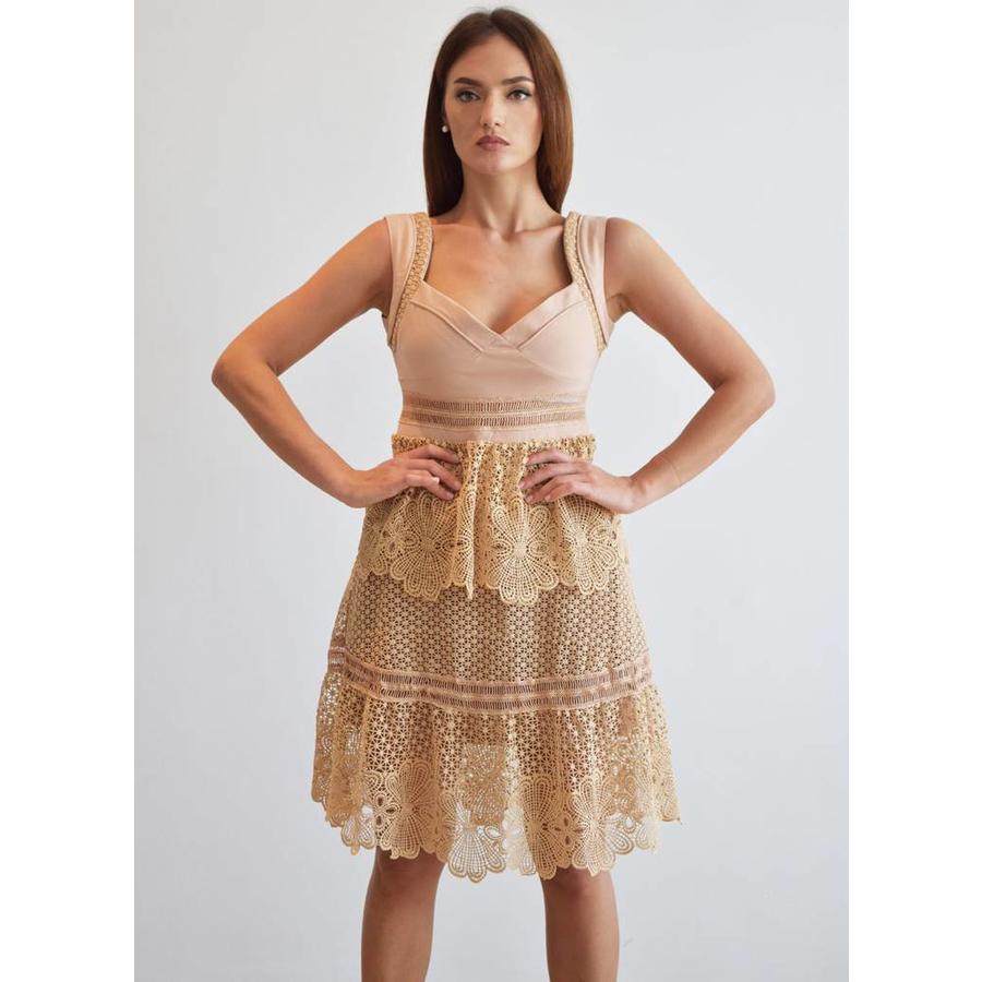 Blush Pink Lace Dress