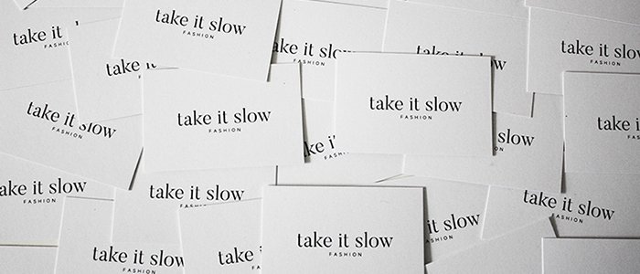 Hoe de visitekaartjes van Take it slow zo min mogelijk impact hebben op het milieu