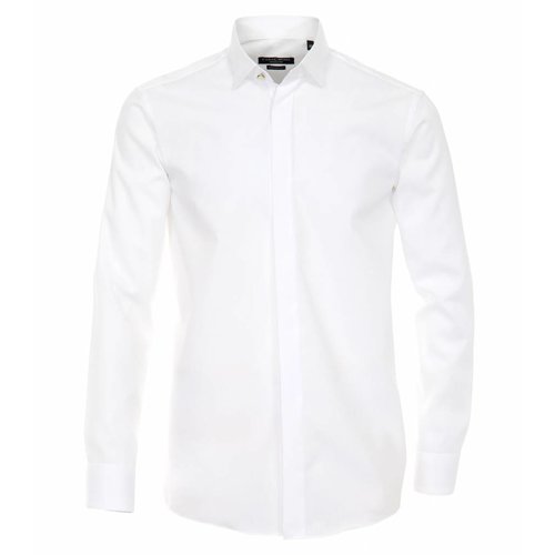 Casamoda Casa Moda Effen Poplin Overhemd Casamoda Casa Moda Effen Poplin Overhemd