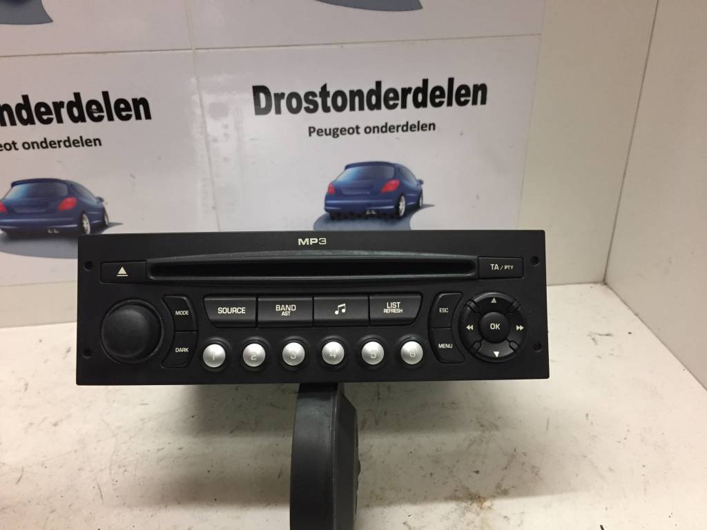 mp3 radio RD4 96662669XT peugeot 207 Drostonderdelen