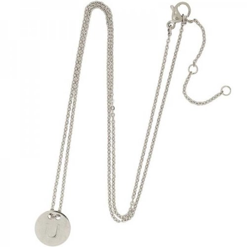 Necklace coin U -silver- Necklace coin U -silver-