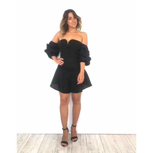 Showny Black dress off shoulder Showny Black dress off shoulder