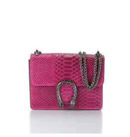 pink snake print bag