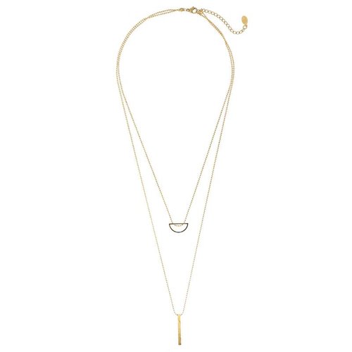 Ketting double fun gold Ketting double fun gold