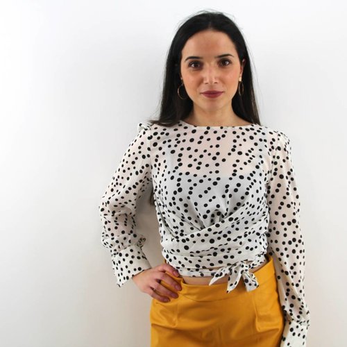Eight Dutch dots white blouse Eight Dutch dots white blouse