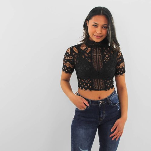Vera & Lucy Crop lace top Vera & Lucy Crop lace top