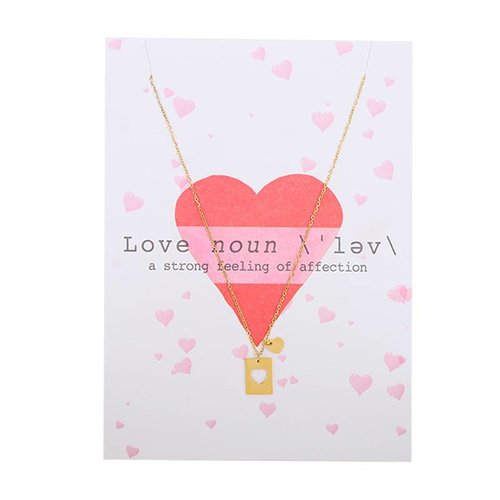 Yehwang Postcard 'Noun' with necklace Yehwang Postcard 'Noun' with necklace