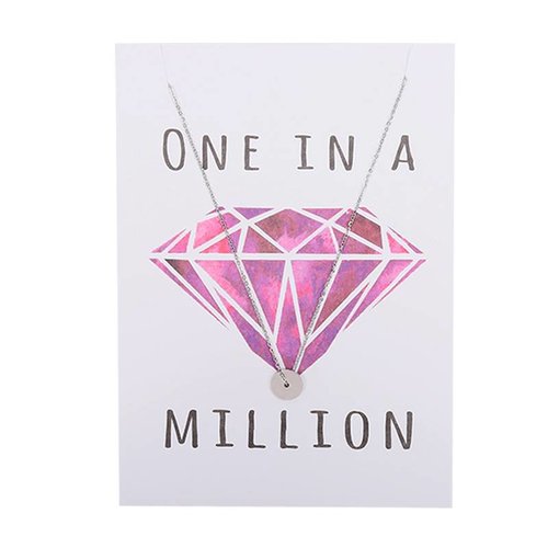 Yehwang Postcard 'One in a million' with necklace Yehwang Postcard 'One in a million' with necklace