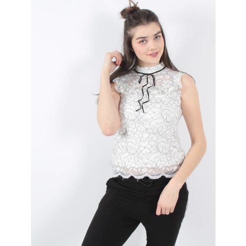Capsule Lace top black&white Capsule Lace top black&white