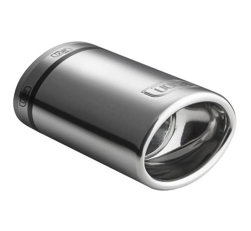 Autostyle Ulter Sport Uitlaatsierstuk - Ovaal 95x65mm - Lengte 120mm - Montage 30-42mm - RVS