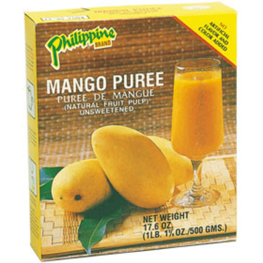 Philippine Brand Mango Puree Unsweetened, 500g  Tjin's Toko