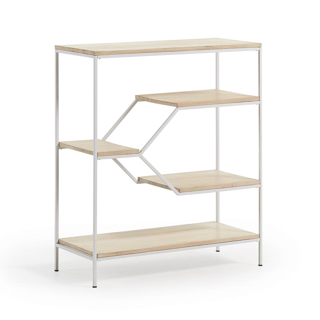 PYKE Boekenkast 80x93 Metaal Wit - Andrs Living PYKE Boekenkast 80x93 Metaal Wit - Andrs Living