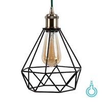 Metal Lamp Holder 'Bernt' antique bronze E27