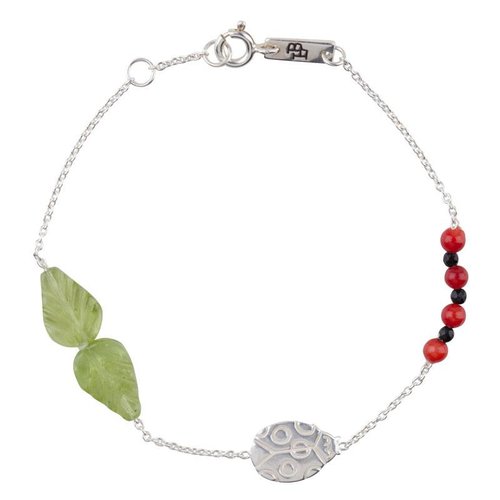 Lennebelle Petites Mother Bracelet 'You are my lovely little ladybug' Silver Lennebelle Petites Mother Bracelet 'You are my lovely little ladybug' Silver
