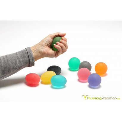 Ergonomisch gevormd premium oefenballetje (Premium) - Eggsercizer® - in 5 sterktes