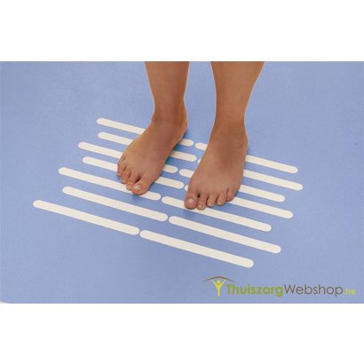 Veiligheidsstrips voor bad en badkamer 21,6 x 1,9 cm (per 20)