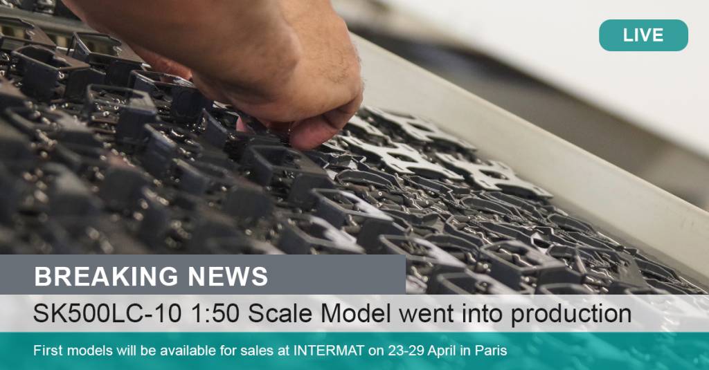 The SK500LC-10 scale model is in Production!