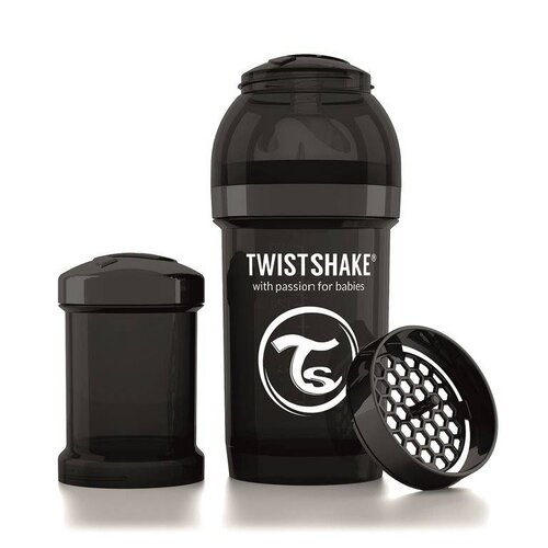 Twistshake TwistShake babyfles antikoliek 180 ml - Zwart Twistshake TwistShake babyfles antikoliek 180 ml - Zwart