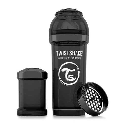 Twistshake TwistShake babyfles antikoliek 260 ml - Zwart Twistshake TwistShake babyfles antikoliek 260 ml - Zwart