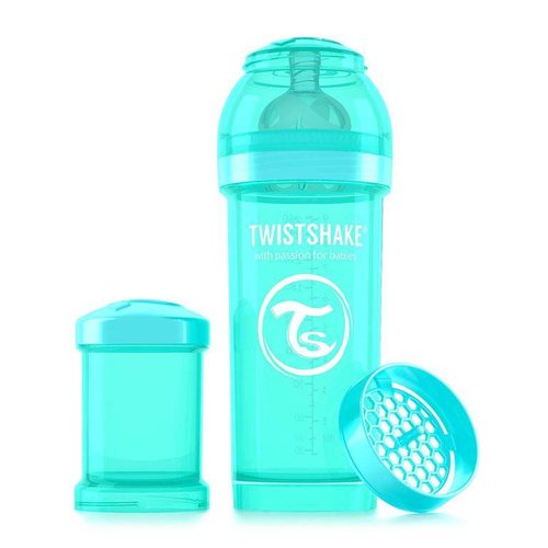Twistshake TwistShake babyfles antikoliek 260 ml - turquoise Twistshake TwistShake babyfles antikoliek 260 ml - turquoise
