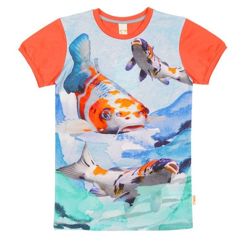Wild kidswear Wild kidswear jongens tshirt Army Koi vissen Wild kidswear Wild kidswear jongens tshirt Army Koi vissen