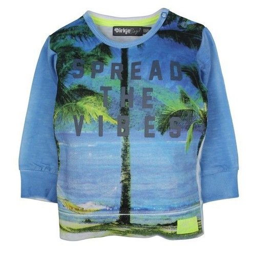 Dirkje kinderkleding Dirkje Babywear jongens sweater spread the vibes Dirkje kinderkleding Dirkje Babywear jongens sweater spread the vibes