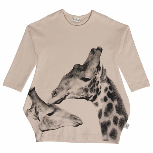 Hust & claire Hust & Claire roze meisjes jurk Giraffe Hust & claire Hust & Claire roze meisjes jurk Giraffe