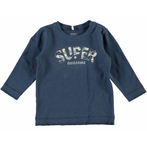 Name-it Name-it blauwe jongens newborn tshirt NITFEBS Name-it Name-it blauwe jongens newborn tshirt NITFEBS