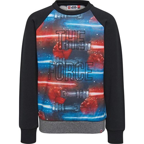 Lego wear Zwarte jongens sweater Star Wars - The force Lego wear Zwarte jongens sweater Star Wars - The force