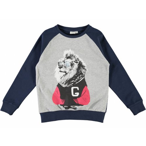Name-it Blauwe jongens sweater NITJOEL Name-it Name-it Blauwe jongens sweater NITJOEL Name-it