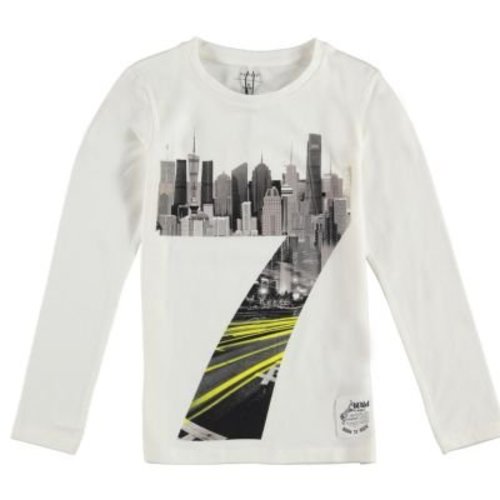 Name-it Witte jongens t-shirt NITKORU Name-it Name-it Witte jongens t-shirt NITKORU Name-it