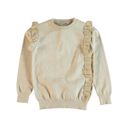 Name-it Beige meisjes trui NITKAROSA Name-it Name-it Beige meisjes trui NITKAROSA Name-it