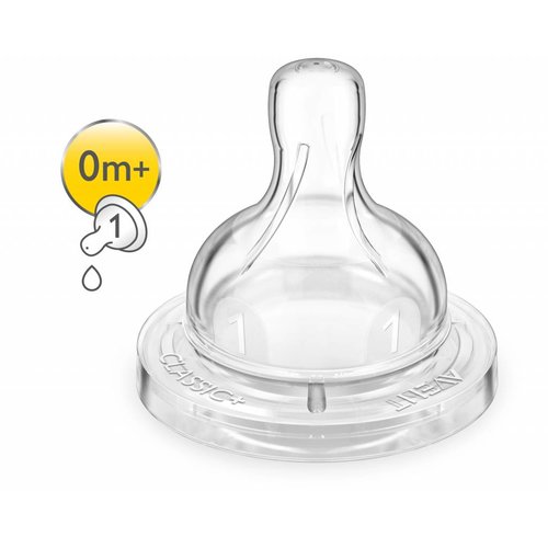 Avent Avent classic + zuigspeen 1 gaatje +0M Avent Avent classic + zuigspeen 1 gaatje +0M