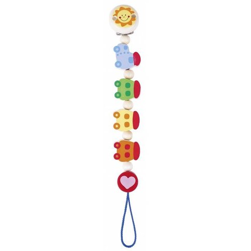 Heimess Heimess houten fopspeenketting trein Heimess Heimess houten fopspeenketting trein