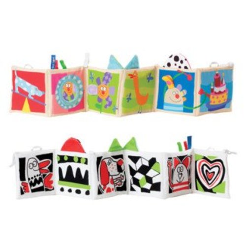 Taf Toys Kooky clip-on pram book en bedomrander Taf Toys Kooky clip-on pram book en bedomrander