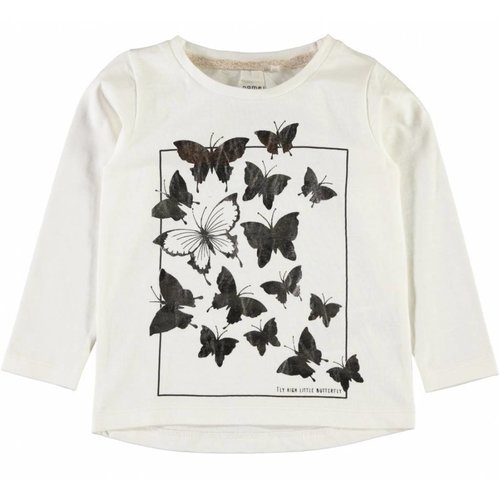 Name-it Witte meisjes t-shirt NMFGIRULLA Name-it Witte meisjes t-shirt NMFGIRULLA