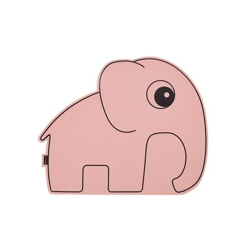 Done by deer Roze placemat olifant Done by deer Roze placemat olifant