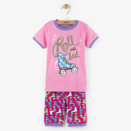 Hatley Hatley 2-delige korte pyjama Roller girl Hatley Hatley 2-delige korte pyjama Roller girl