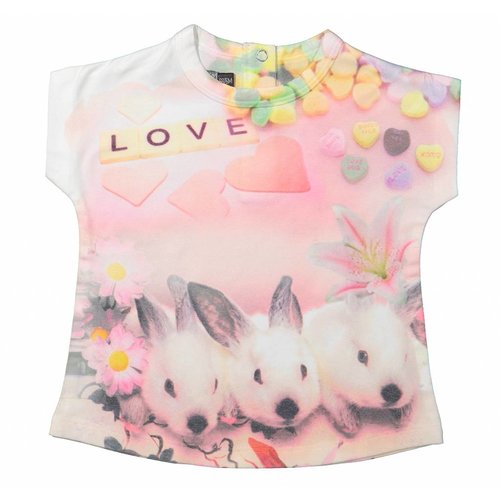 Dirkje kinderkleding Meisjes t-shirt bunny Dirkje kinderkleding Meisjes t-shirt bunny