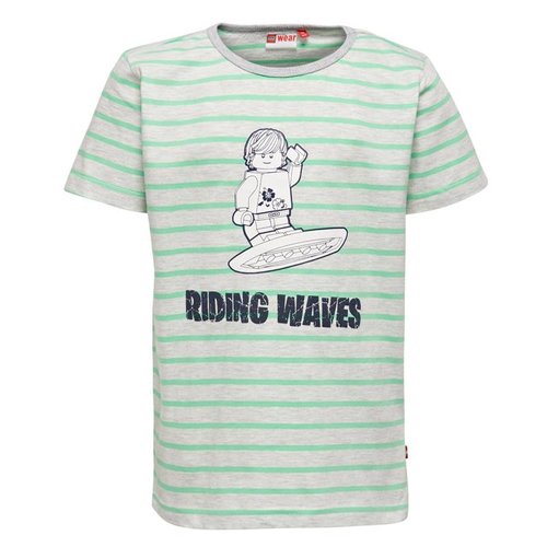 Lego wear Legowear T-shirt riding waves groen Lego wear Legowear T-shirt riding waves groen
