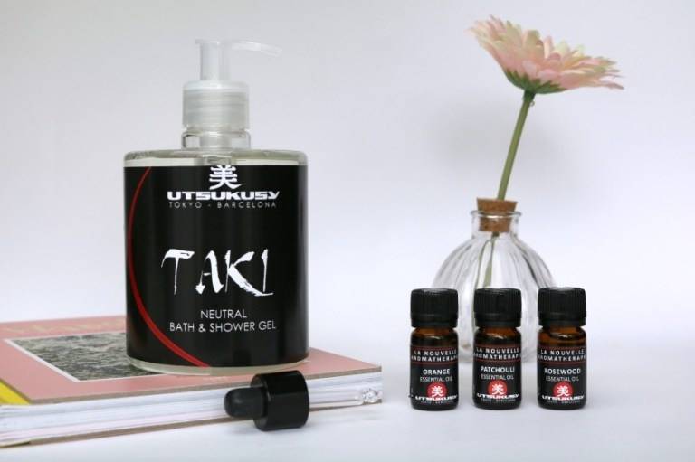 Review: Utsukusy Taki bath & shower gel + etherische oliën
