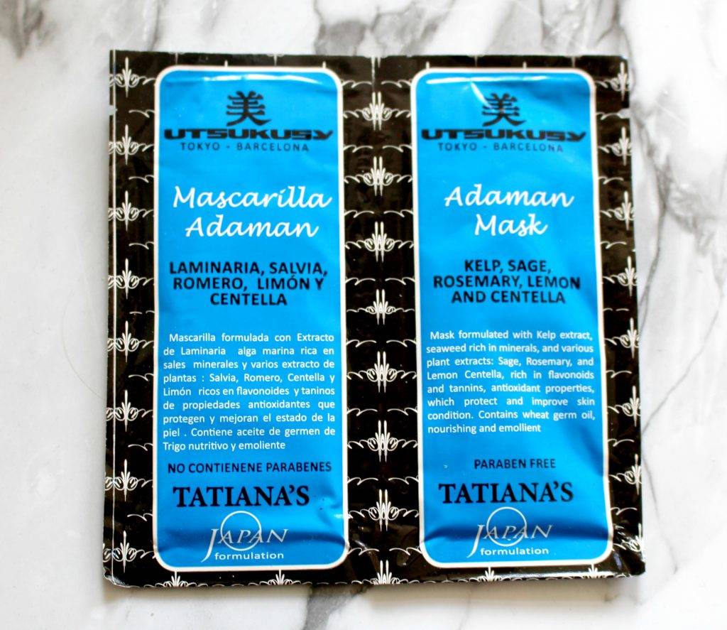 Utsukusy Adaman Kelp, Citroen, Salie en Rozemarijn masker