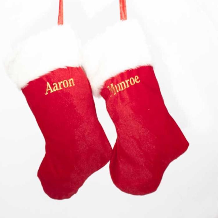 Personalised Traditional Red Christmas Stocking Online Uk Ireland Plain Traditional Christmas Stocking