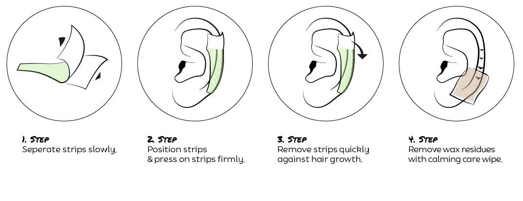 Ontharingsstrips Oor & Neus Man instructions