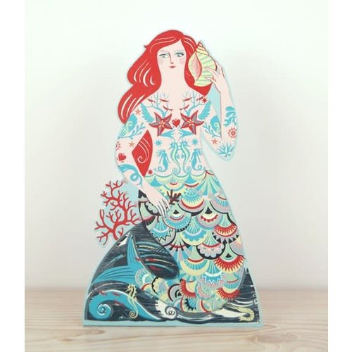 Art Angels Meryl Mermaid 3D card by Emily Sutton Art Angels Meryl Mermaid 3D card by Emily Sutton