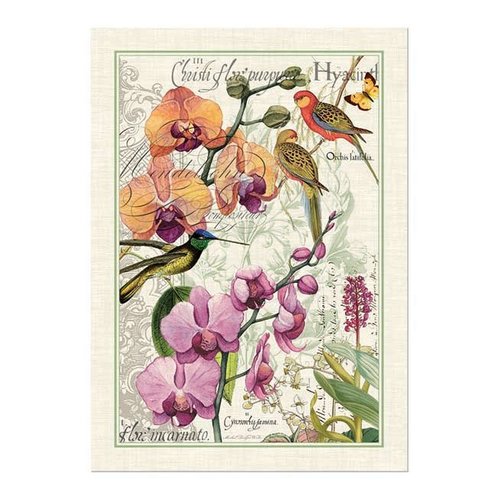 Michel Design Works Orchids in Bloom Kitchen Towel Michel Design Works Orchids in Bloom Kitchen Towel