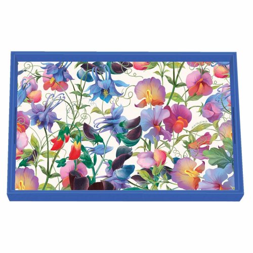 Michel Design Works Sweet Pea Vanity Decoupage Wooden Tray Michel Design Works Sweet Pea Vanity Decoupage Wooden Tray