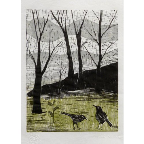 Anita J Burrows Spring is on it's Way- Woodcut Anita J Burrows Spring is on it's Way- Woodcut